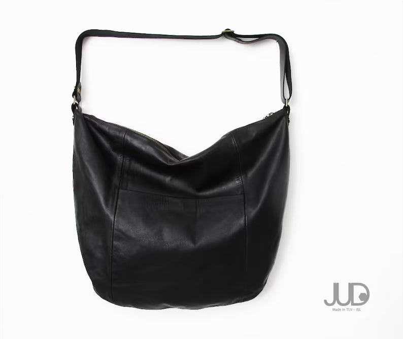 Borsa hobo in pelle da donna Borsa hobo in pelle nera Borsa in pelle Borsa in pelle SALDI Borsa oversize in morbida pelle Borsa a tracolla Borsa a tracolla in pelle