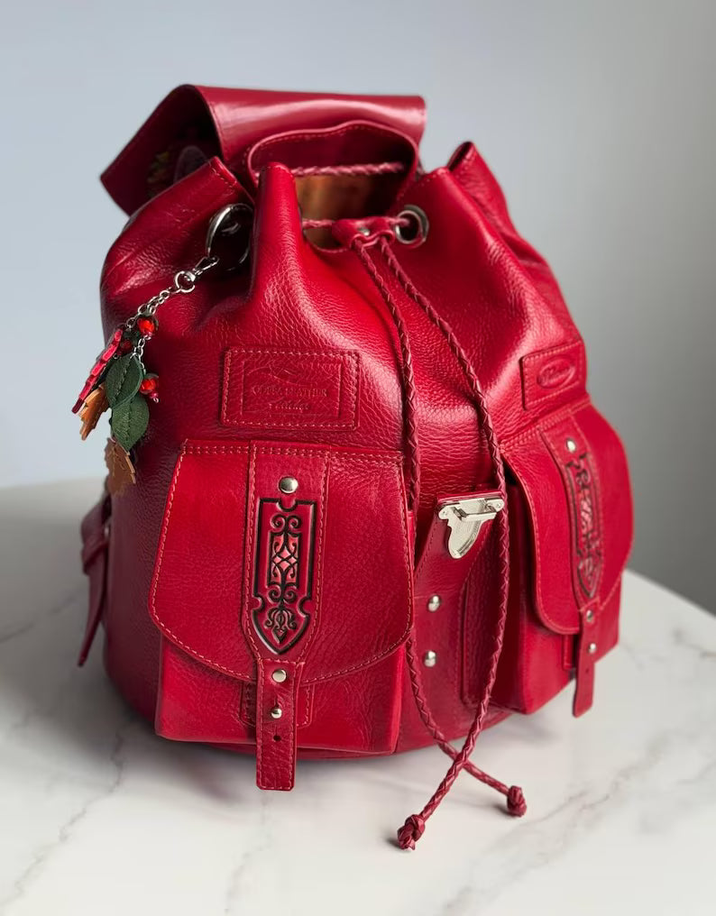 Zaino in pelle da donna Fox Zaino Boho Zaino in pelle da donna Zaini in pelle da donna Borsa Fox Regali Fox Zaino da viaggio
