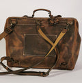 Borsa in pelle Lancaster Doctor, borsa per laptop da 17'' in pelle Crazy Horse, zaino convertibile, borsa da viaggio a tracolla